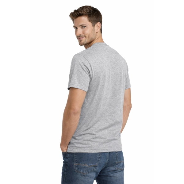 Męska koszulka T-shirt 100% miękka bawełna szara roz. 3XL